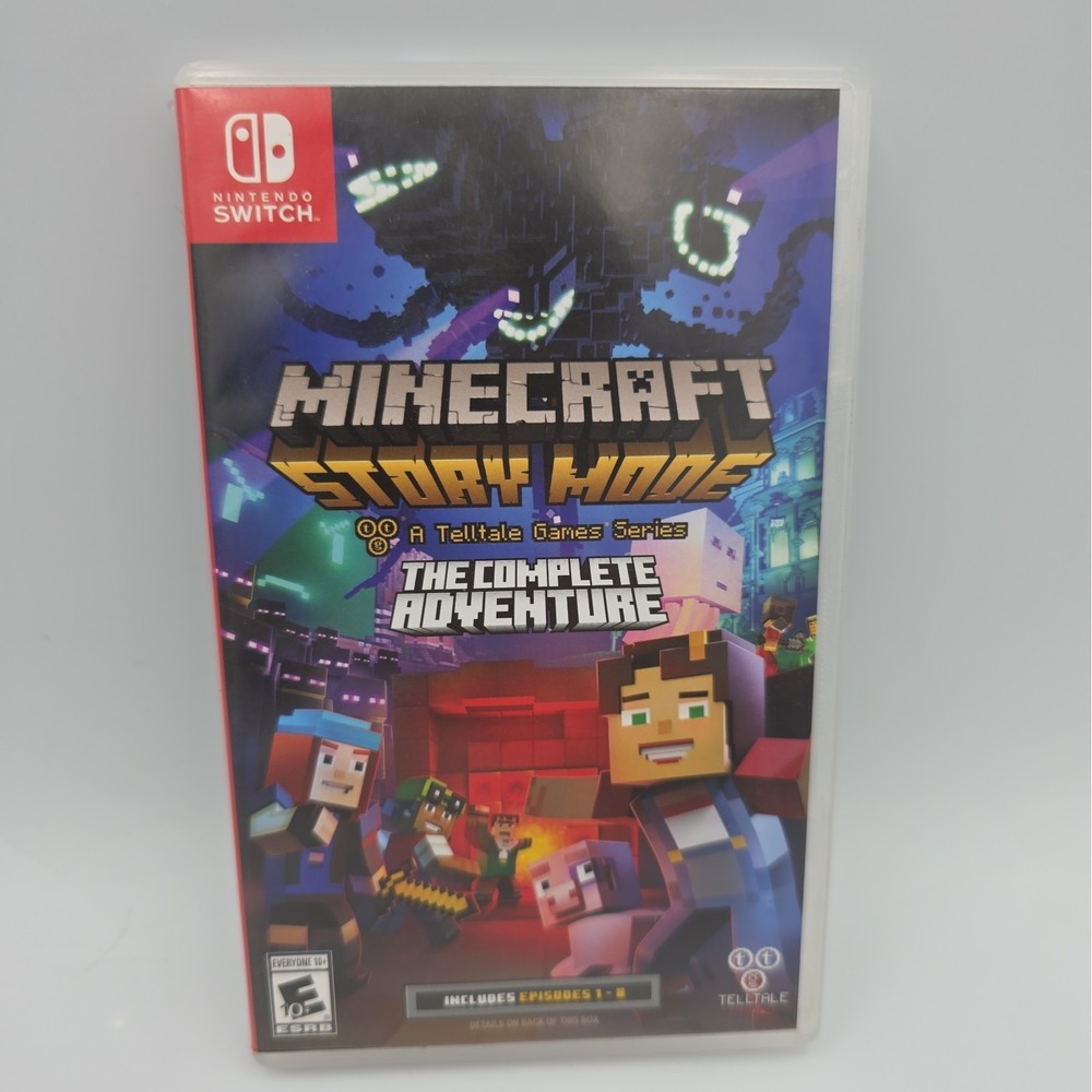 Minecraft: Story Mode The Complete Adventure Nintendo Switch Case ONLY - No Game